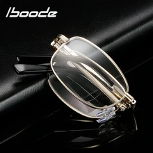 Iboode, складные бифокальные очки для чтения, унисекс, портативная металлическая оправа, очки для дальнозоркости, для мужчин и женщин, складные, 1,5, 2,0, 2,5, 3,0, 3,5