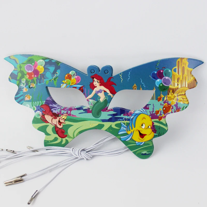 

Wholesale Birthday Party Decorations Kids Boy Girl Baby Happy Birthday Party Decoration Supplies Favors Mermaid Mask 24pcs/lot