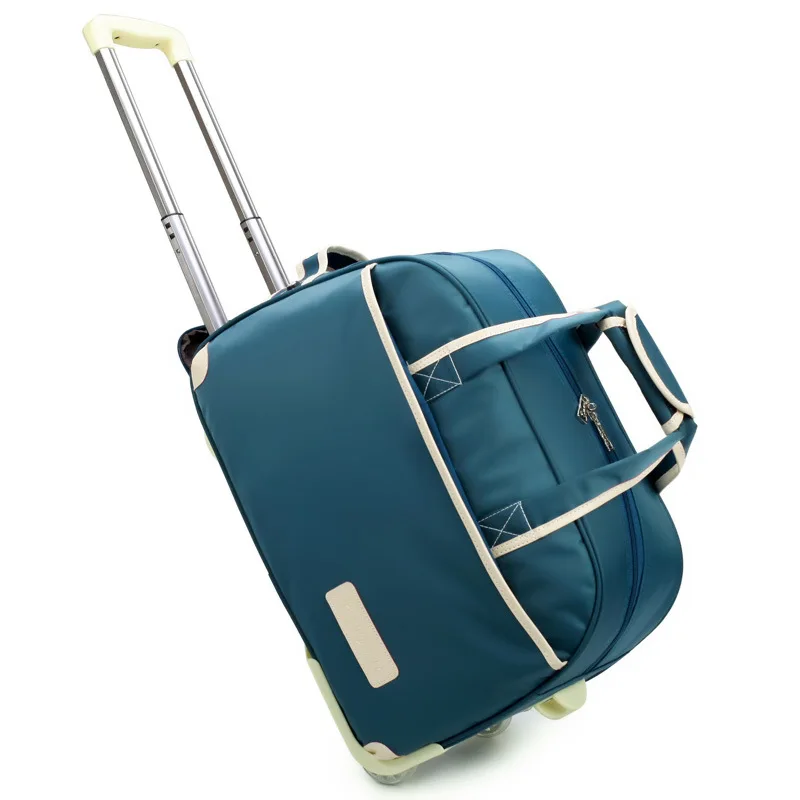 Ткань Оксфорд сумка на колесиках, большая емкость дорожный футляр, чемодан из нейлона, водонепроницаемый чемодан, короткие расстояния