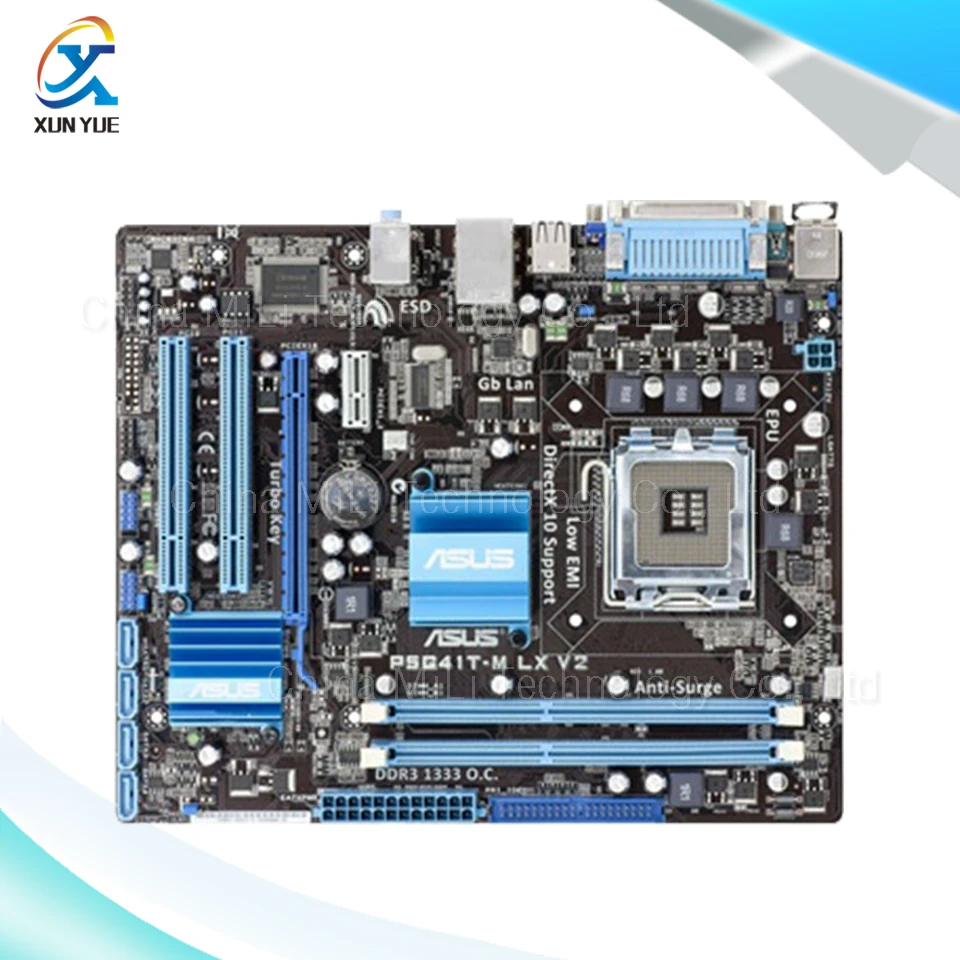 

For Asus P5G41T-M LX V2 Original Used Desktop Motherboard For Intel G41 Socket LGA 775 For DDR3 8G SATA2 USB2.0 uATX