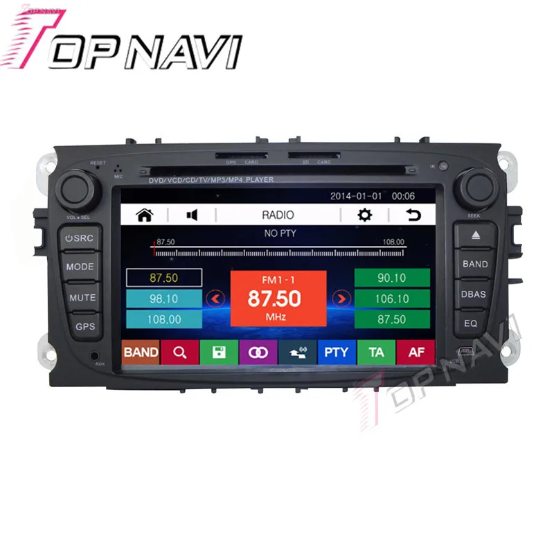 Discount Topnavi Black 7" Car DVD GPS For Ford Focus/Mondeo/S-MAX/Connec Car Radio Multimedia Audio Stereo In Dash,Wince System 12