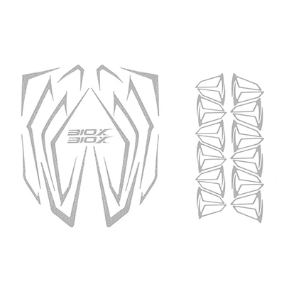 KODASKIN мотоцикл тело стикер 2D наклейка эмблема наклейка стикер s для ZONTES 310X - Цвет: Белый