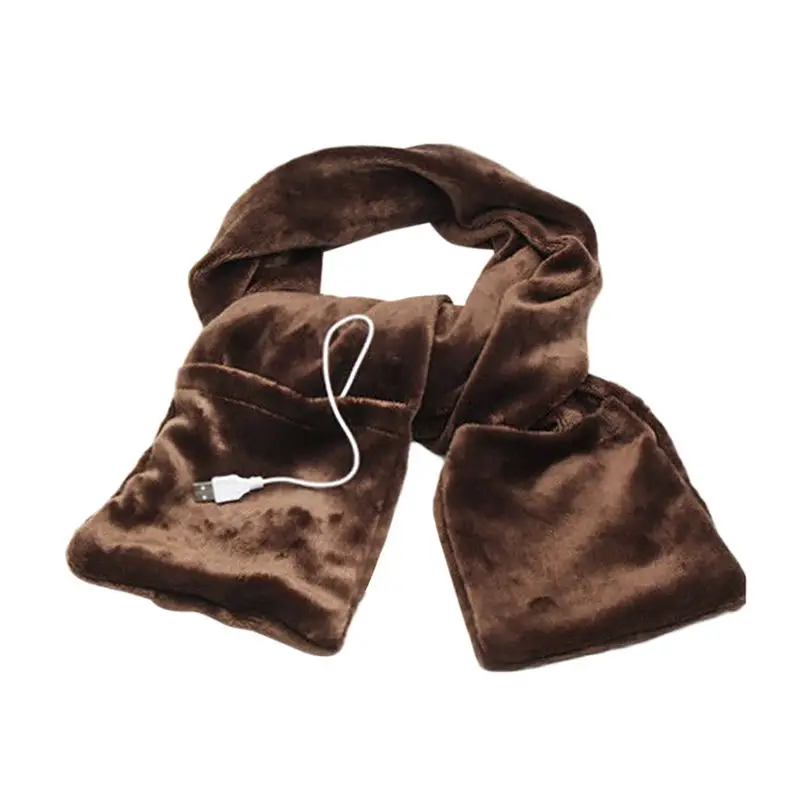  Winter Electric Heated Womens Shawl Warming Neck Portable USB Soft Outdoor women's scarves handkerc