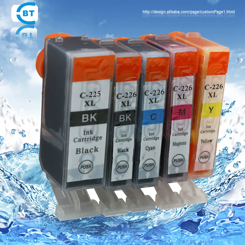 

5pcs compatible canon PGI-225bk cli-226bk/c/m/y ink cartridge for IX6520/IP4820/IP4920 MG5120/MG5220/MG5220RFB/MG5320 printer