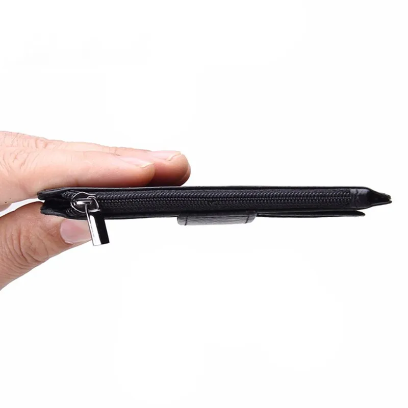 

CONTACT'S - Brand 2017 Genuine Leather Card Holder Wallet Super Slim Magic Men Wallets Purse Credit Card Case Organizer