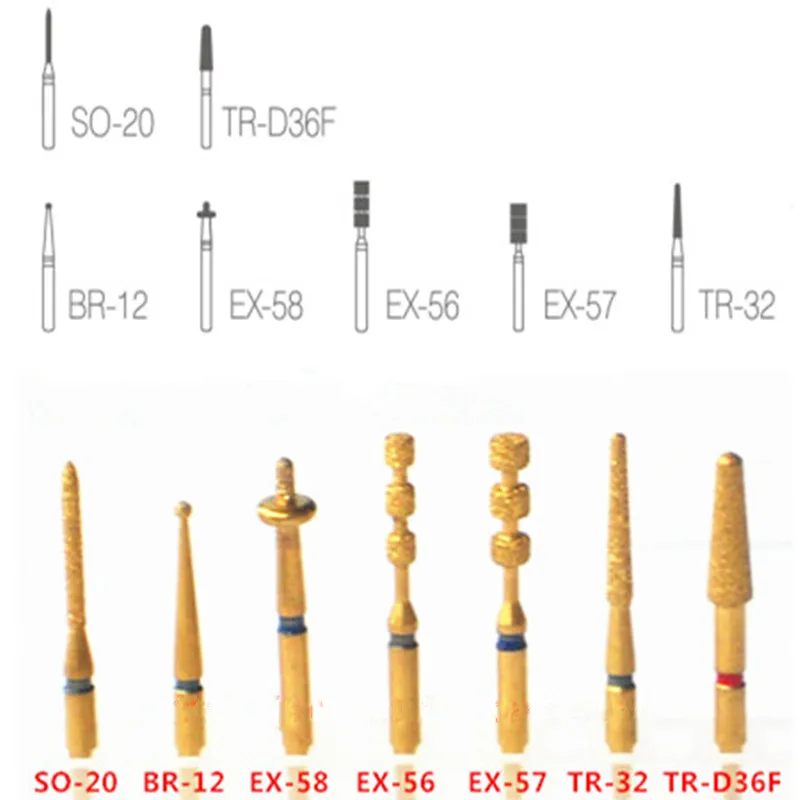 Buy 7pcs Dental preparation burs Porcelain veneer