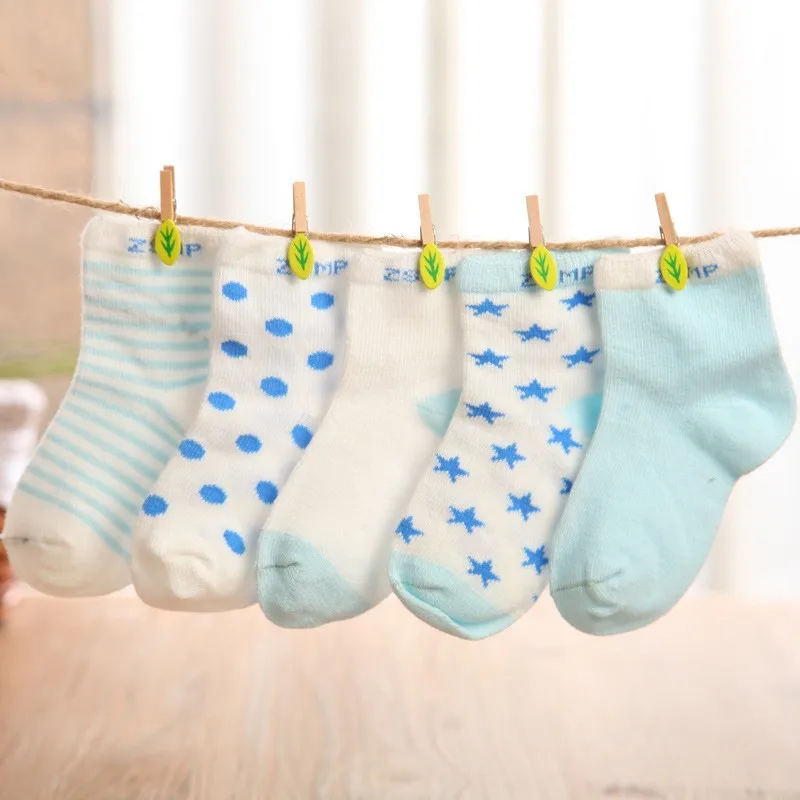 10 шт./партия = 5 пар), детские носки из хлопка, носки-тапочки для новорожденных, Детские хлопковые короткие носки, носки для мальчиков и девочек