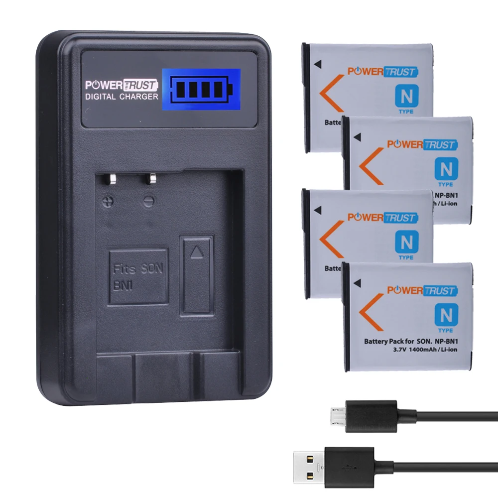 4 шт. NP BN1 NPBN1 Аккумулятор для камеры + ЖК зарядное устройство USB Sony DSC TX9 T99 WX5 TX7 TX5 W390