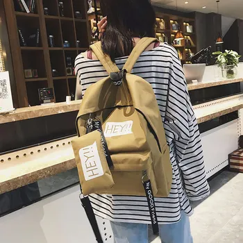 

Hot Selling Women Lady Backpack School Composite Bag Zipper Printing For Mobile Phone Books -B5