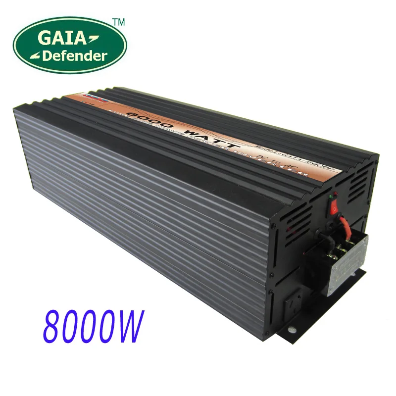 8000 watts pure sine wave power inverter DC 24V 48V AC 220V 230V 240V