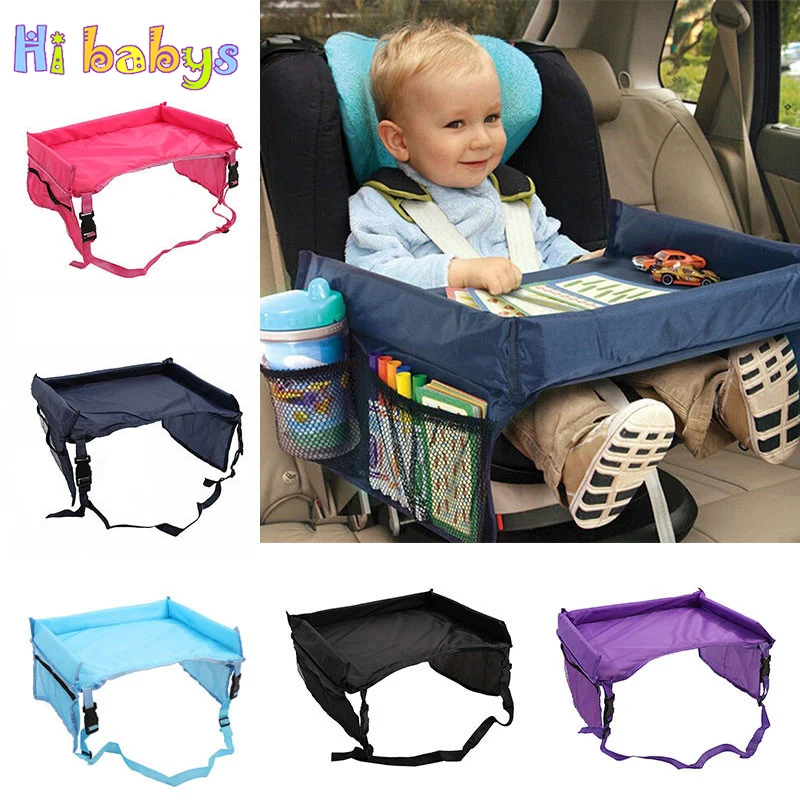 

Baby Car Table Waterproof Portable Table Sofa Car Seat Tray Storage Travel Auto Car Safety Seat Chair Infant Stroller Holder