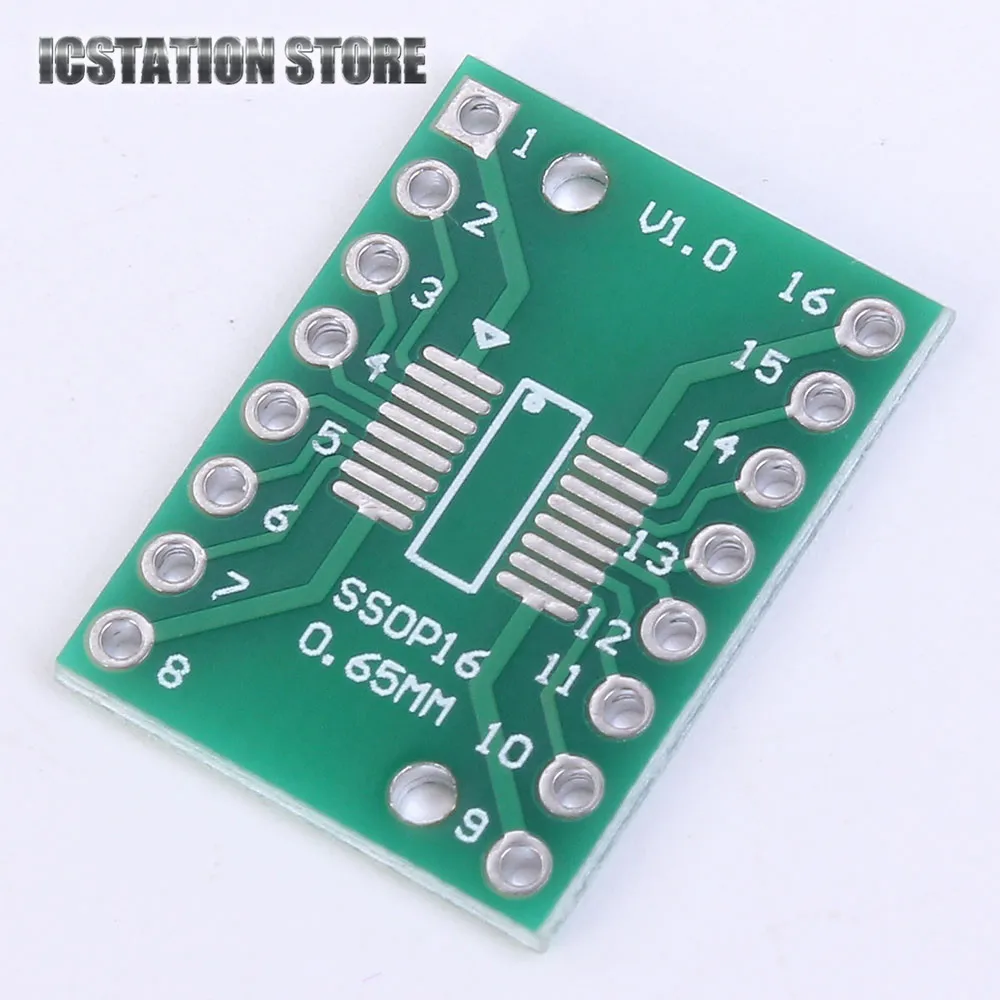 

20pcs SOP16 SSOP16 TSSOP16 to DIP16 Pinboard Adapter PCB Board Converter Plate 0.65 / 1.27mm to 2.54mm IC Adapter Socket