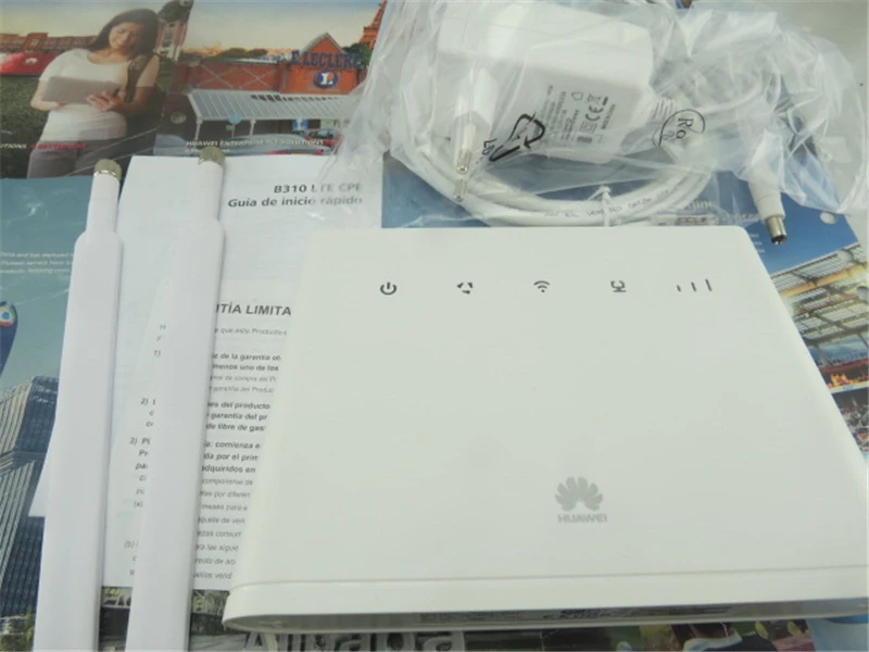 huawei B310S-22 высокоскоростной LTE Cat4 150 Мбит/с 4G беспроводной шлюз WiFi маршрутизатор+ 2 шт антенна