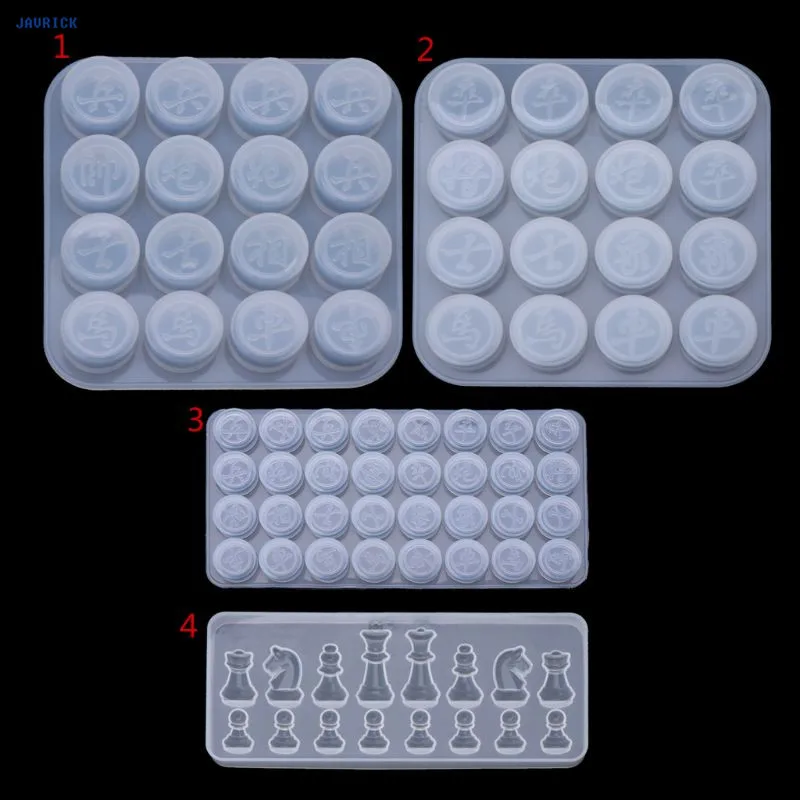 

JAVRICK International Chinese Chess Shape Silicone Mold Epoxy Resin Mold Pendant Molds