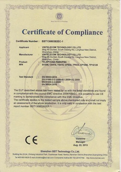 VINTELECOM PABX EMC