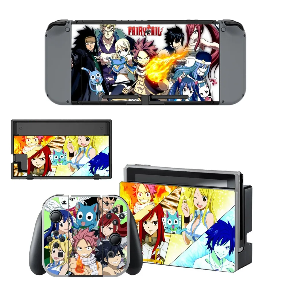 Nintendニンテンドースイッチスイッチビニールスキンステッカーコンソールとコントローラーセット アニメフェアリーテイル Stickers Aliexpress