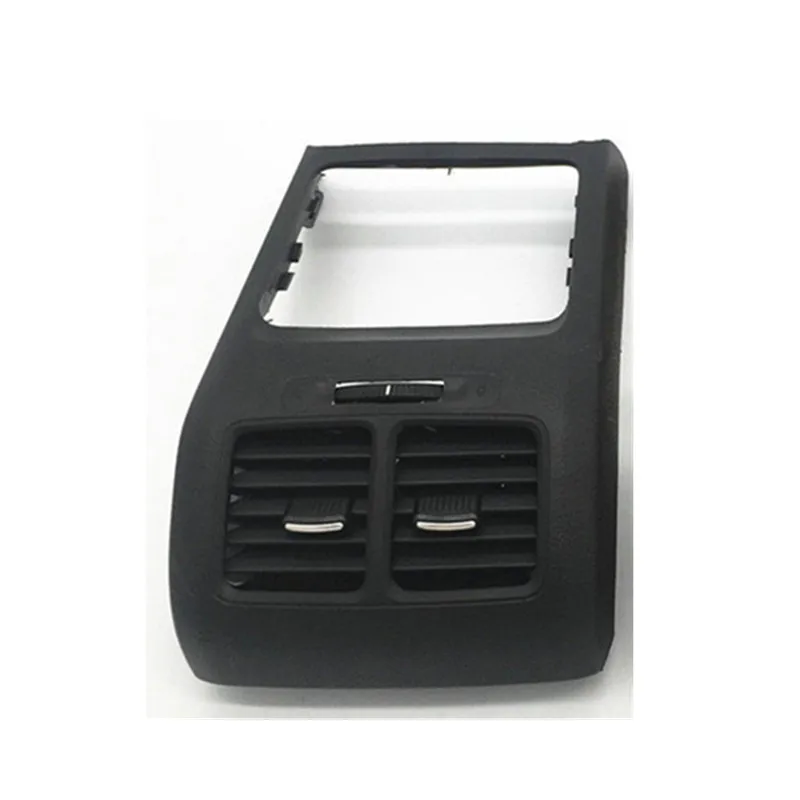 Сзади центральной консоли кондиционер вентиляционное отверстие розетки переменного тока Dashbord рамка для VW Golf MK6 Jetta Mk5 5KD864298 - Название цвета: Черный