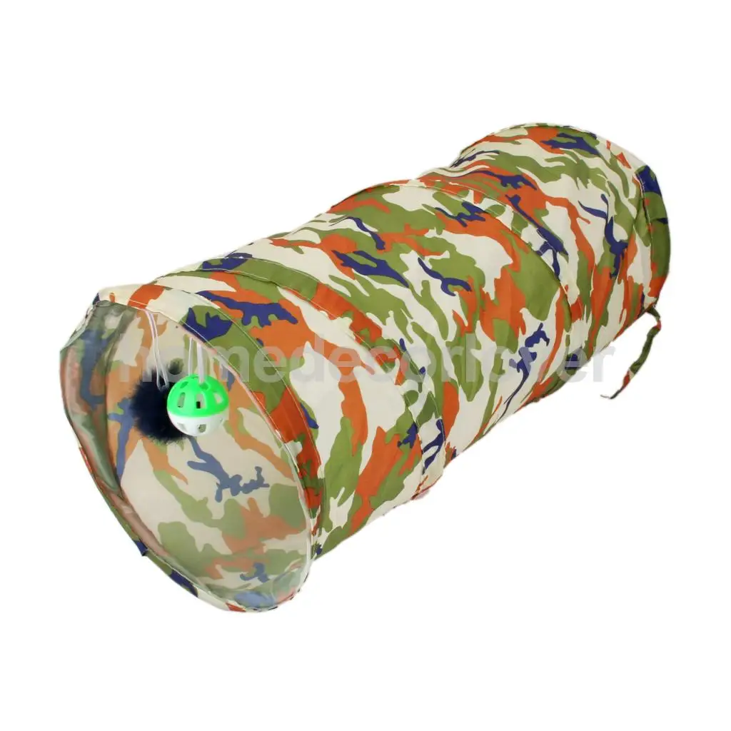 Pop Up Cat Dog Pet Favor Play Tunnel Exercise Activity Toy Camouflage