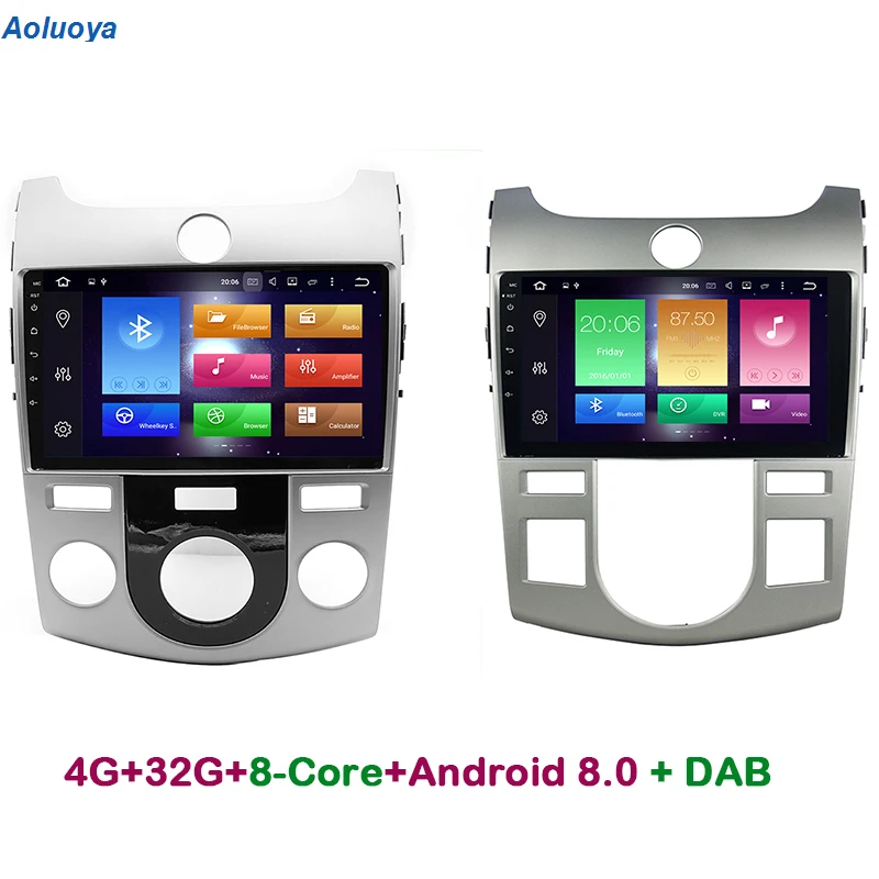 

Aoluoya 4GB RAM 32GB ROM Octa-Core Android 8.0 CAR DVD Player For KIA Forte Cerato 2008 2009 2010 2011 2012 Radio GPS Navigation