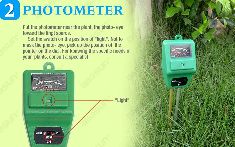 All-sun ETP300C 3 в 1 светильник влаги и ph-метр фотометр портативный гигрометр полезный Подкислитель