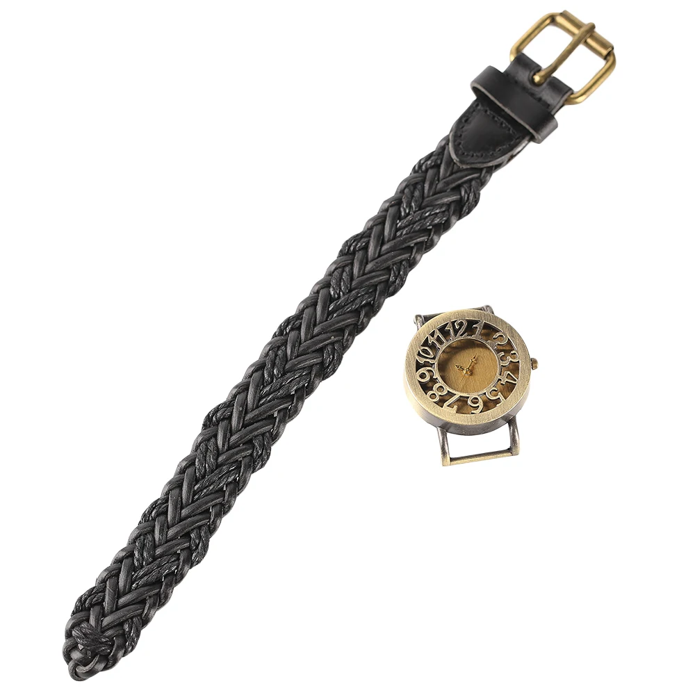 National Retro Knitted Band Desgin Female Wrist Watch Gift Vine Hollow Dial Quartz Women Watches relogio feminino (5)