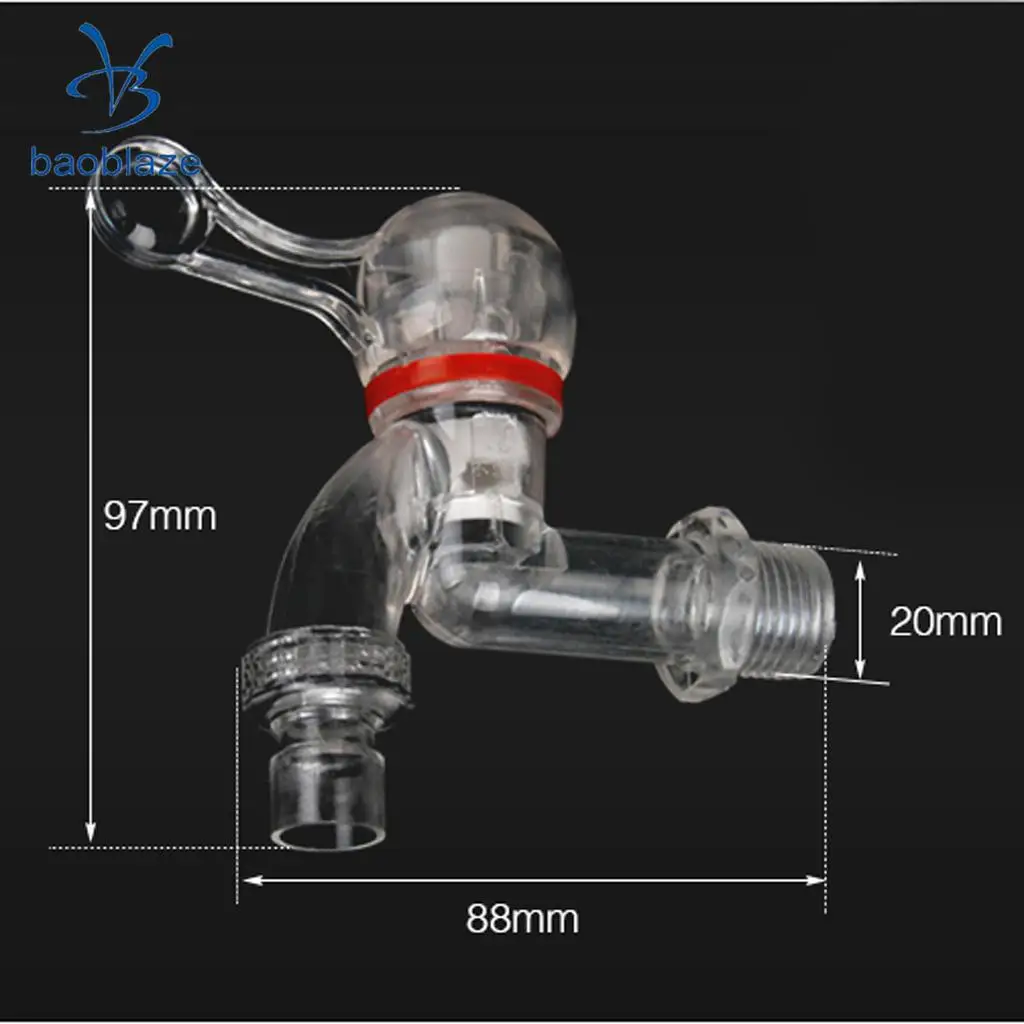 20mm Male Tread Plastic Water Faucets Yard Garden Washing Machine Water Taps, 3 Designs