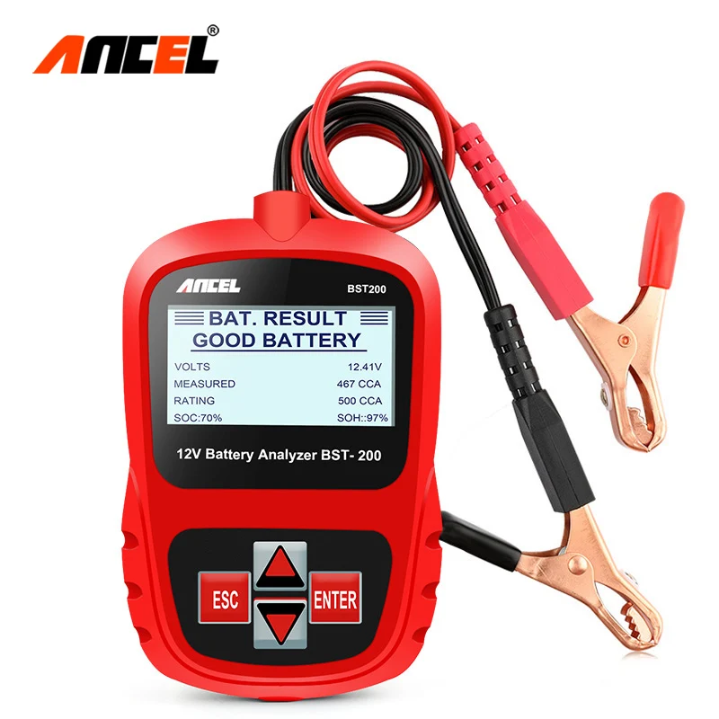 Ancel BST200 12V Car Battery Tester AGM GEL CCA SAE Auto Battery Analyzer In Portuguese 12 Volt Automotive Battery Analyzer Tool Ancel BST200 12V Car Battery Tester AGM GEL CCA SAE Auto Battery Analyzer In Portuguese 12 Volt Automotive Battery Analyzer Tool
