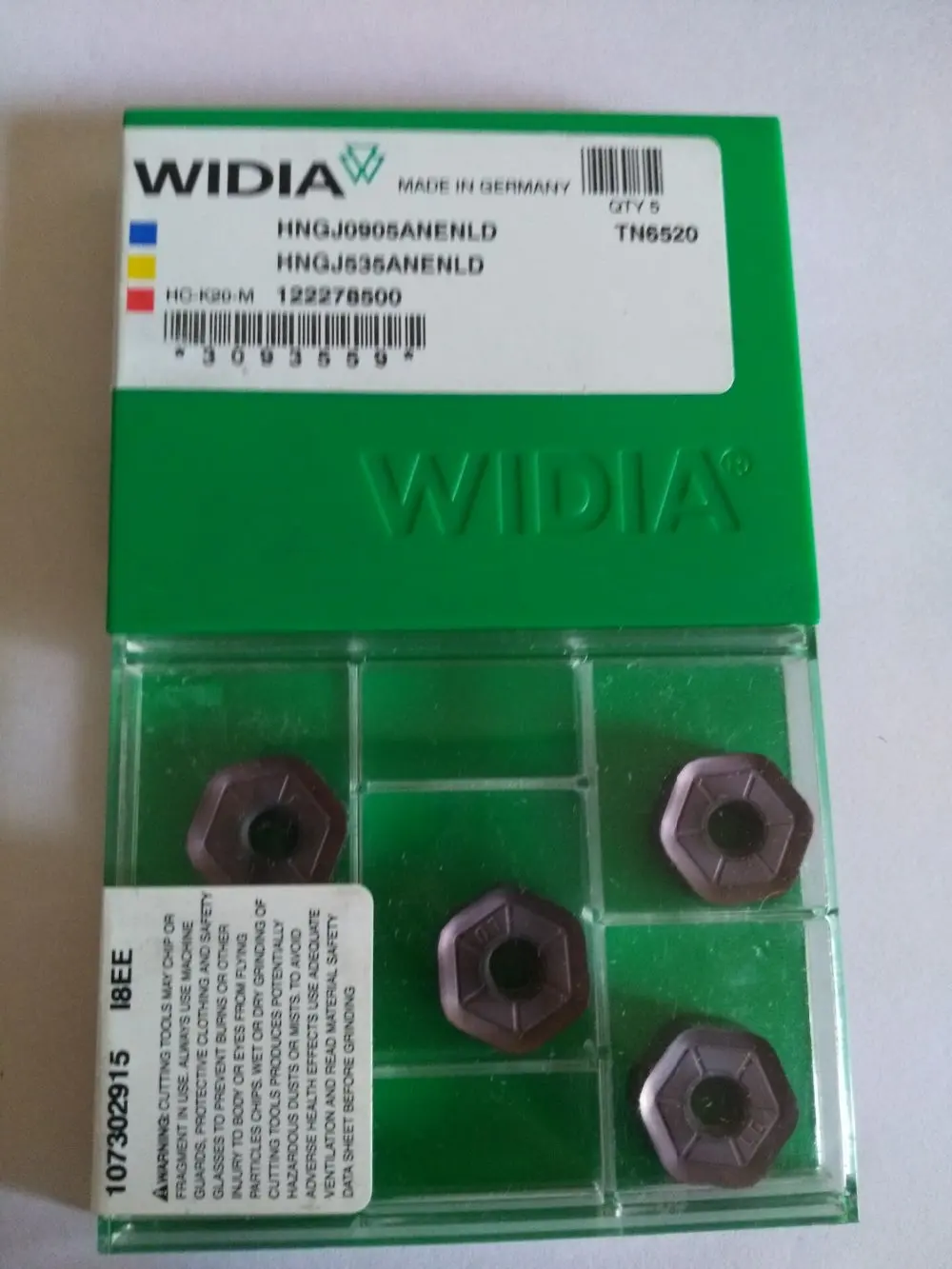 

10PCS WIDIA CARBIDE INSERT HNGJ0905ANENLD TN6520