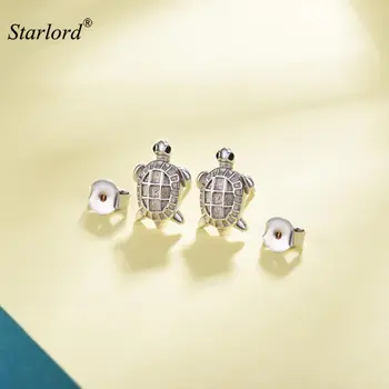 

Sea Turtle Stud Earrings 100% Authentic 925 Sterling Silver Animal Jewelry Lovely Turtle Earrings For Women/Girls E6046B