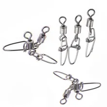 Горячая 100 шт. Роллинг Вертлюги#10 18 мм с крючками оснастки штырь рыболовные снасти аксессуары