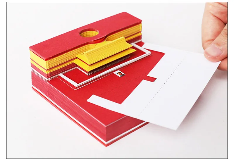 3D лазерная резка Пекин Tiananmen модель бумажные закладки липкая бумага для заметок Note Закладка Канцтовары бизнес таинственный подарок на год