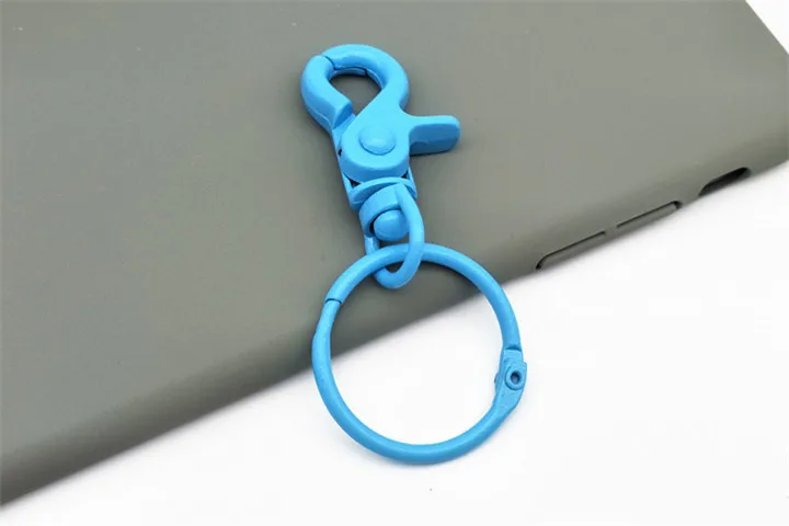 12  Diy Jewelry Accessories Keychains Color Paint Lobster Buckle Key Chain Handmade DIY Key Ring Keychains For Women Fashion Jewelry