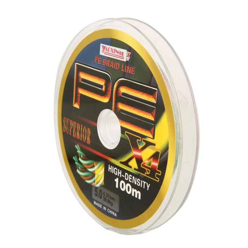 

4 Stands 100M PE Braided Fishing Line 10-80LB Multifilament Fishing Line For Carp Fishing Wire for All Fishing Drop Shipping