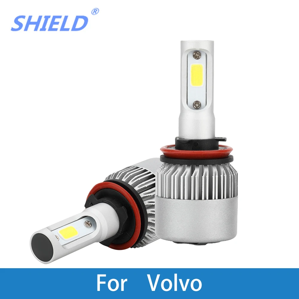 

2 Pcs Car Headlight Bulb LED H4 H7 H1 H11 9005 9007 COB 8000Lm 6500K 72W 12V Auto Light For Volvo S60 S80 V40 V70 S40 XC70 XC90