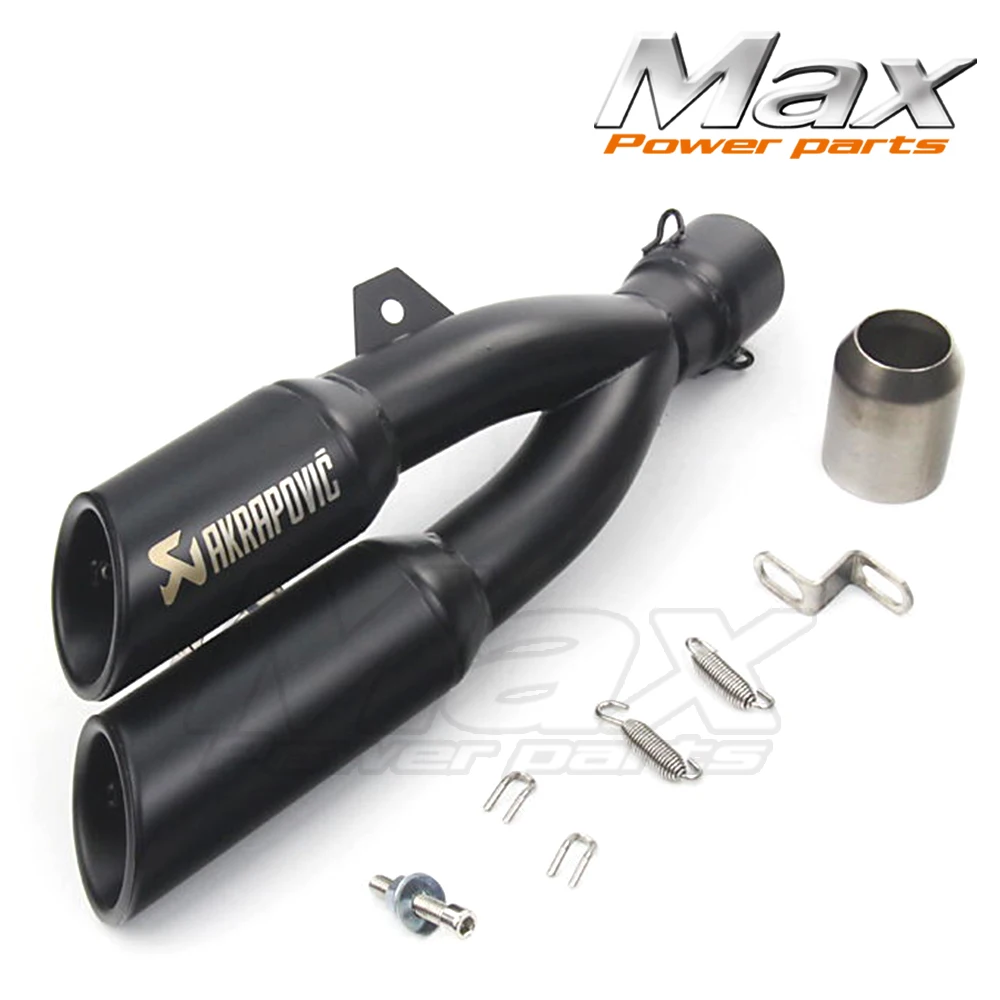 

Stainelss Steel Motorcycle dual Exhaust Muffler With Moveable DBKiller For CB400 600 CBR600 1000 YZF FZ400 Z750 YZF600 BN600