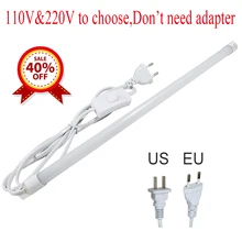 Реальный 177lm/w продукт продвижение 2 шт 220/110v шкаф лампы 2835 72 светодиодный 43 см светодиодный Жесткий полосы света светодиодный под шкаф