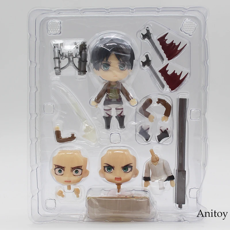 Аниме милая атака на Титанов Eren Jaeger Nendoroid 375 ПВХ фигурка Коллекционная модель игрушки куклы 10 см KT368