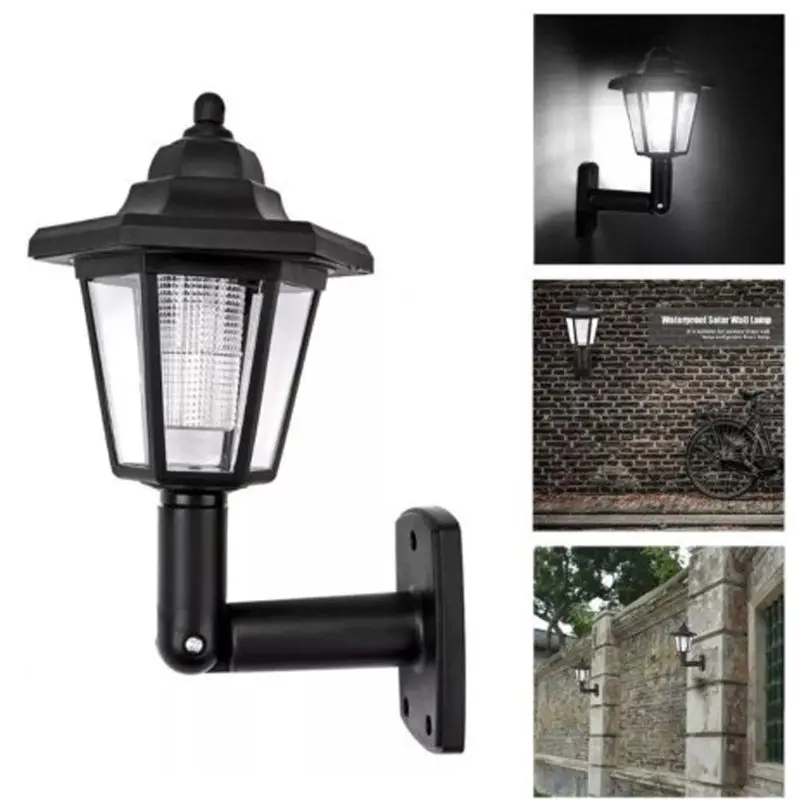 Waterproof Solar Wall Lamp Garden Led Light Cool White Hexagonal Solar Wall Lamp Garden Led Light