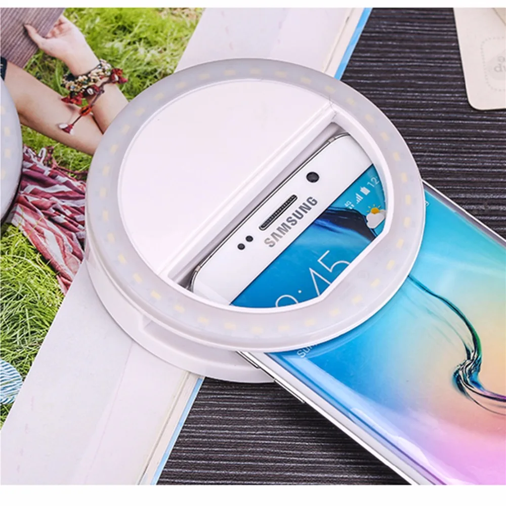

36Pcs LED Makeup Mirror for Mobile Phones LED Lighted Cosmetic Professional flash Newest LED fill light Photo fill light Tools