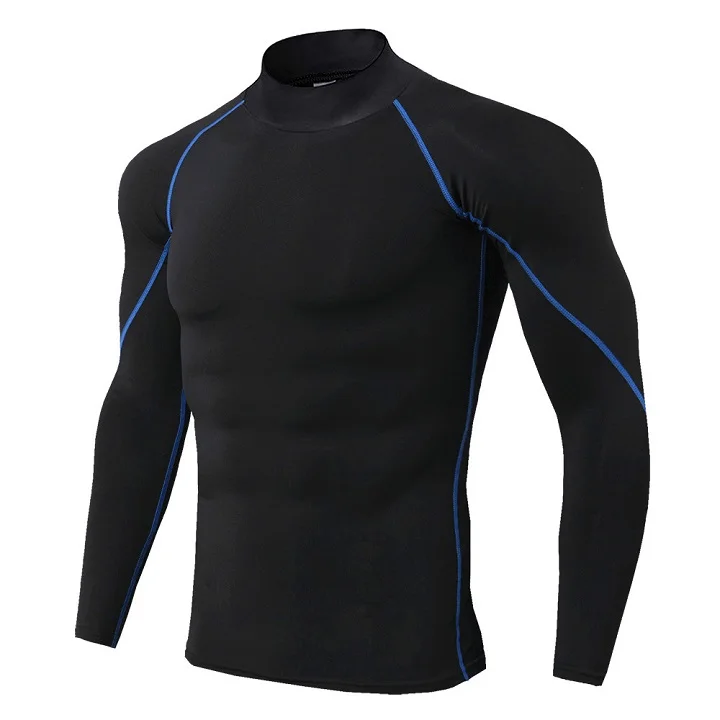 

2019 explosion sports men's running long sleeves quick-drying compression running long-sleeved compression yoga sports GYM shirt