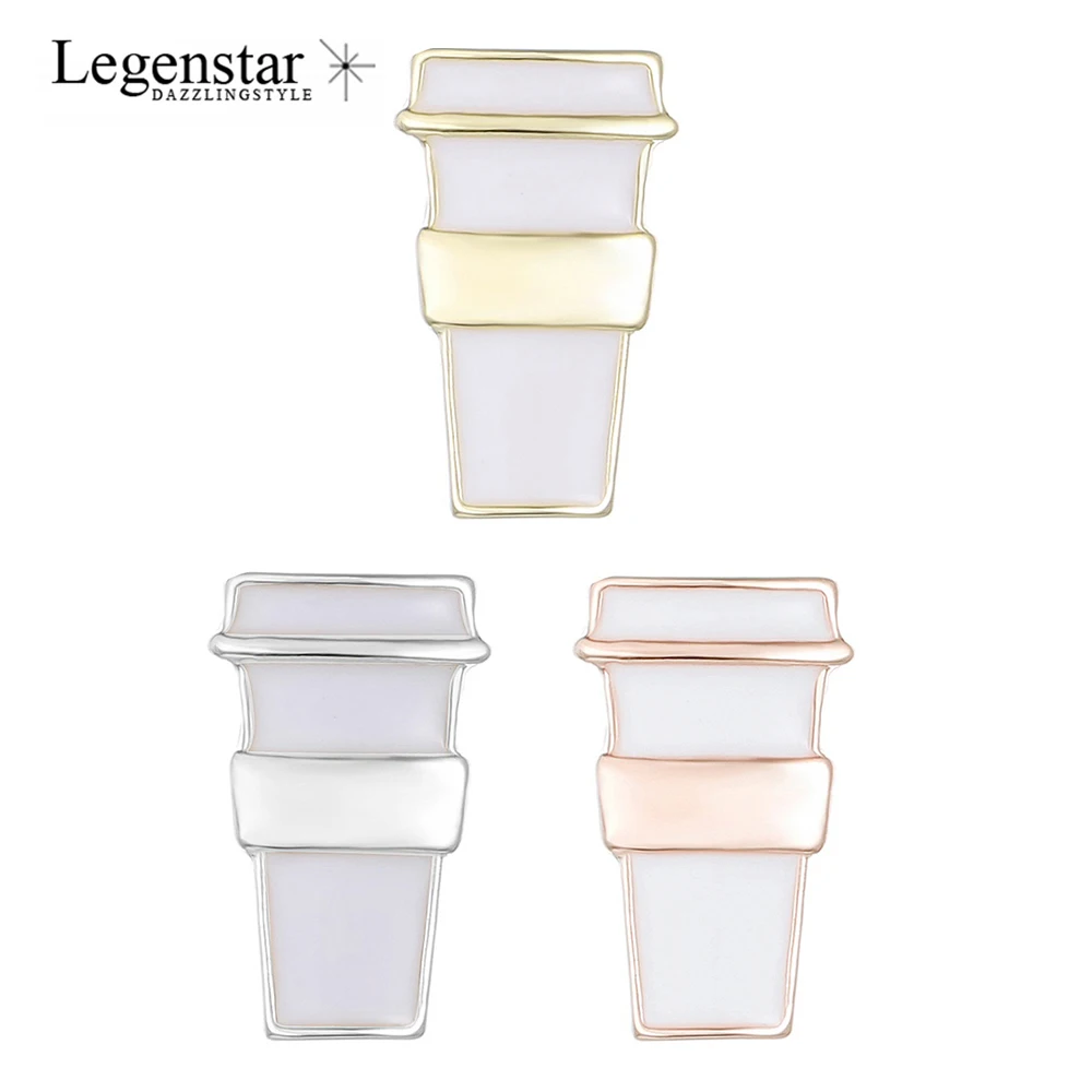 

Legenstar 15pcs/lot Slides Charm DIY Bracelet Jewelry Enamel Coffee Cup Shape Fit DIY Wristband Belt & Bracelet Jewelry Findings