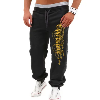 

Joggers Men Pants Pants 2019 New Male Trousers Men Joggers Solid Letter Pants Men Sweatpants