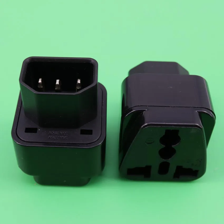 PDU UPS IEC C14 to Universal Female AU US UK EU C13 Socket Power Adapter AC