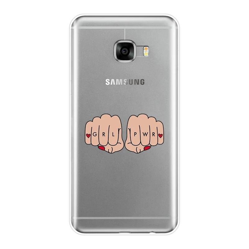 Чехол для телефона Феминистская девушка сила женщины сердце Samsung Galaxy C5 C7 C8