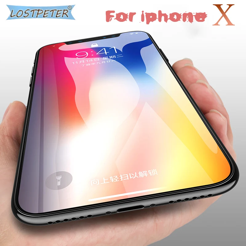 Luxury 3D Clear Soft Edge Tempered Glass For iPhone X 9H Full Cover Screen Protector Film iphone 10 Protective | Мобильные телефоны