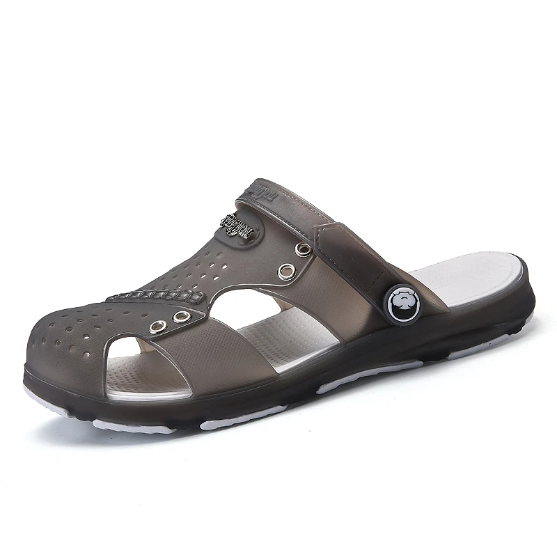 

2018 New Fashion Men Summer Sandals Slip-on Male Outdoor Flat Water Sandals Breathable Light Man Casual Slippers