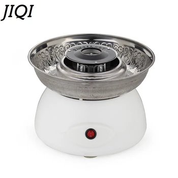 

JIQI Electric DIY Sweet cotton candy maker MINI portable stainless steel cotton sugar floss machine Children Gifts 110V 220V EU