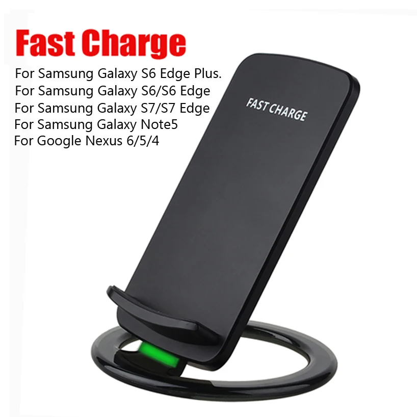 For Samsung Galaxy Note5 S6 Qi Fast Wireless Charger For