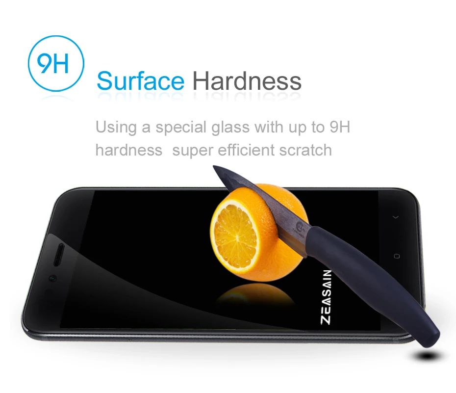 2 Pack Original ZEASAIN Screen Protector For Xiaomi Mi5X MiA1 M5X Mi 5X A1 Xiomi 5X A1 Full Cover Tempered Glass 9H Glass Film (15)