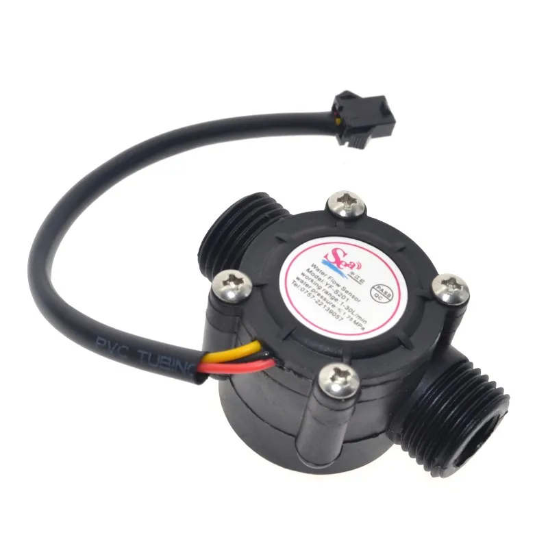 

1pcs Water Flow Sensor Flowmeter Hall Flow Sensor Water Control 1-30L/min